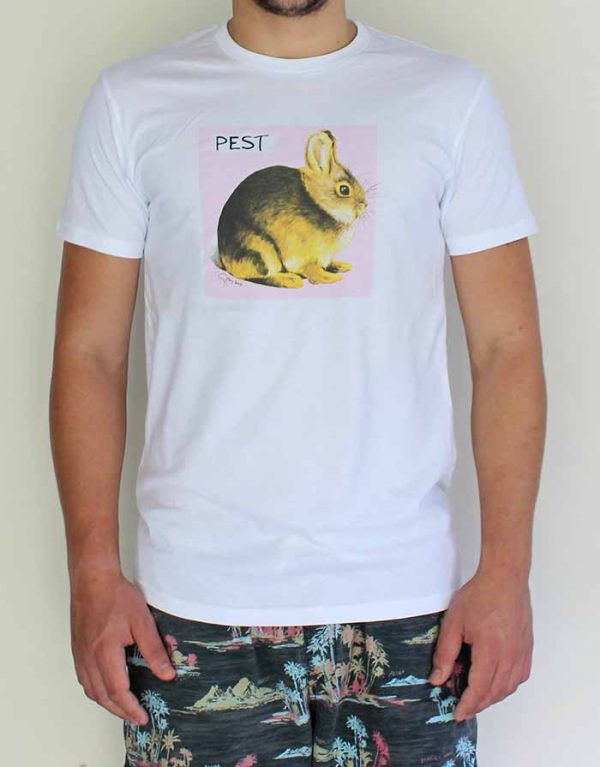 guys bunny tshirt by Merry Sparks
