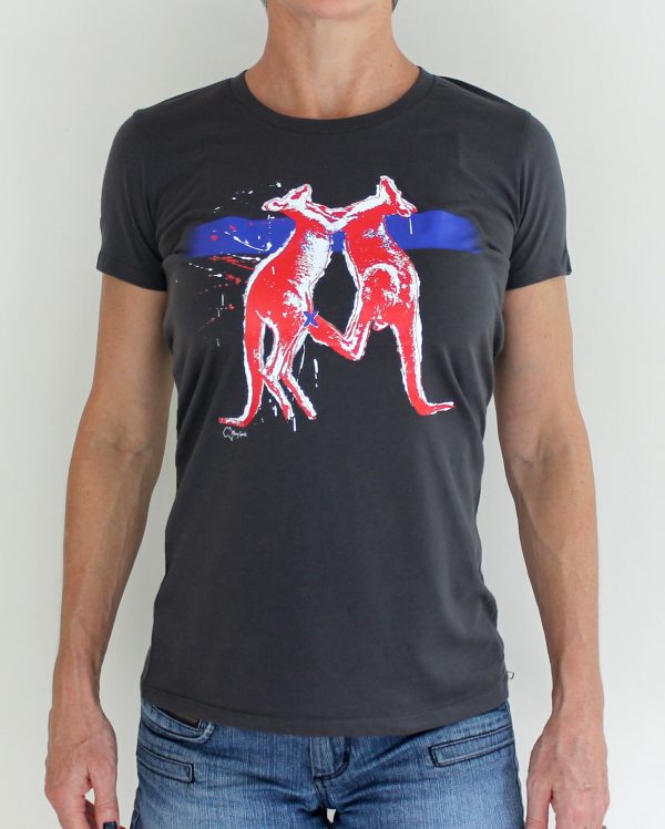 chicks kangaroo t-shirt by Merry Sparks