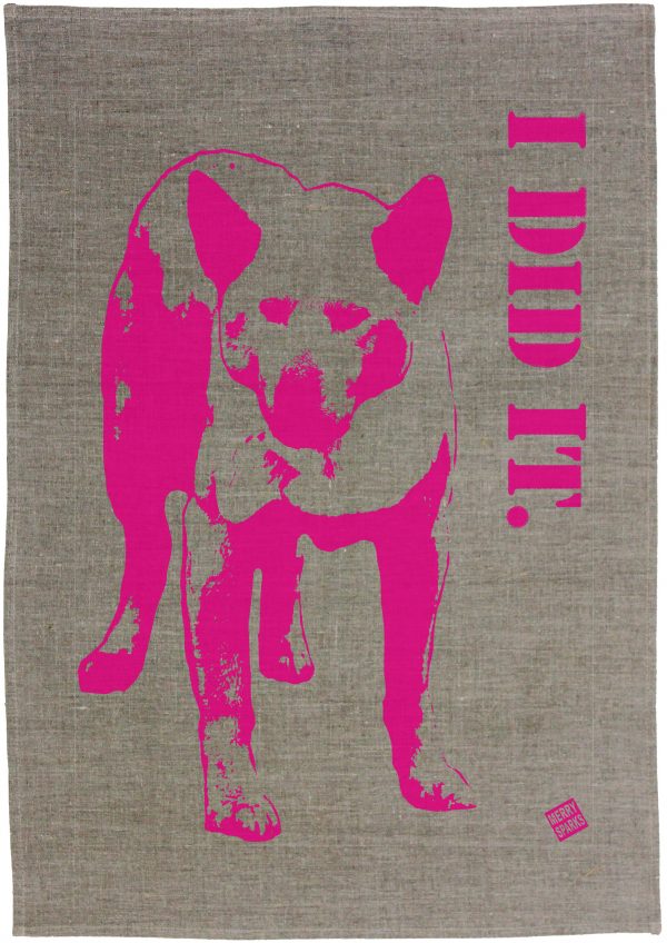Dingo Linen Tea Towel by Merry Sparks