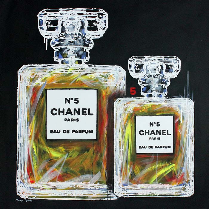 Chanel No 5 18 - Merry Sparks Chanel No 5 18 popart by Merry Sparks