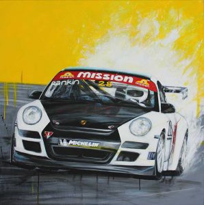 Porsche GT2 Cup Car painting by Merry Sparks