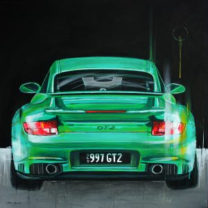 Porsche 997 GT2 painting by Merry Sparks