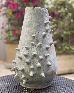 Jurassic Vase 1 by ceramicist Merry Sparks