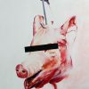 Who Is The Victim pig painting by Merry Sparks
