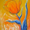 Yellow Tulip On Yellow flower by Merry Sparks