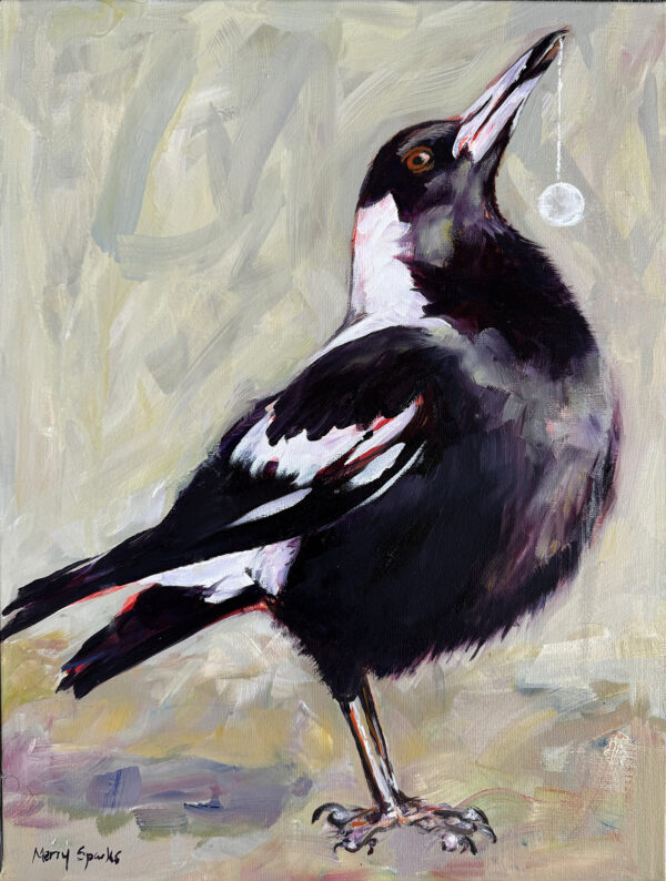 A Pearler of A Bird 1, Magpie by Merry Sparks